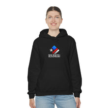 Load image into Gallery viewer, Top Down Works for Us Hooded Sweatshirt
